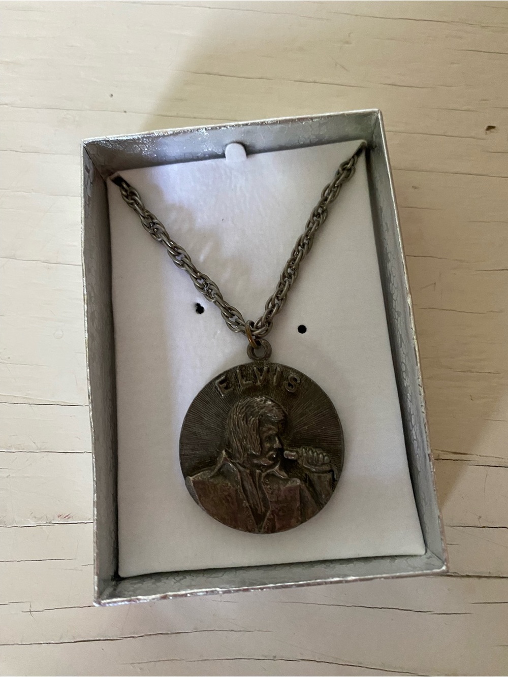 Vintage Elvis Pendant on Chain